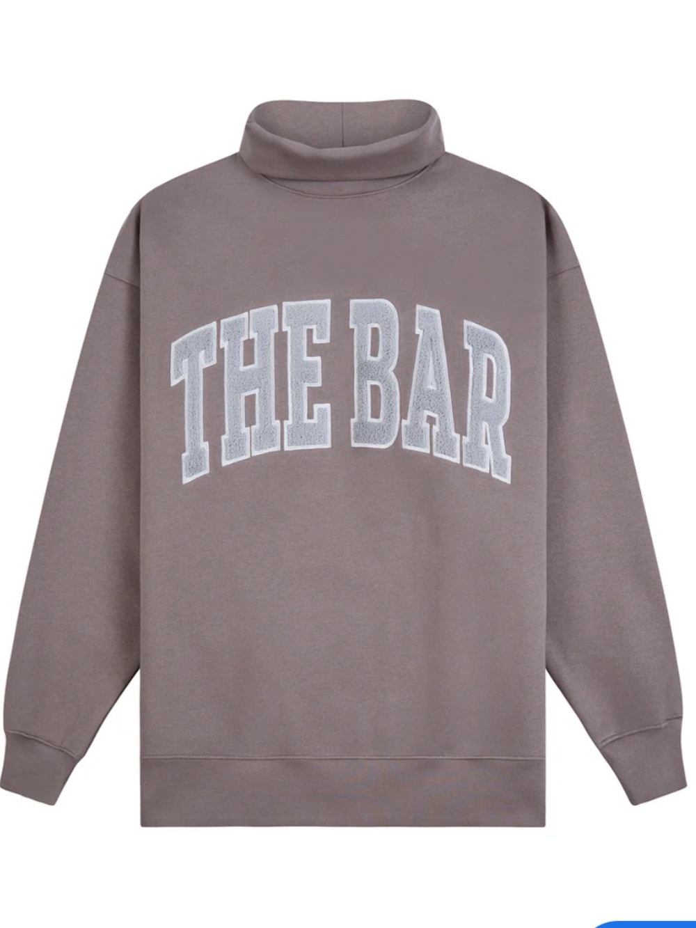 THE BAR cinder/gray Turtleneck Sweatshirt - S - Picture 2 of 4